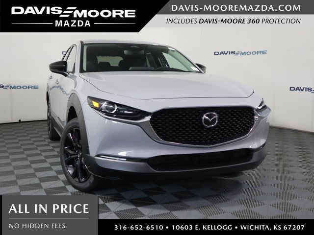 2026 Mazda Mazda CX-30 2.5 S Select Sport AWD in Aero Gray Metallic — front three-quarter view