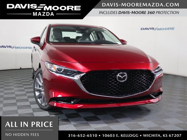 2026 Mazda Mazda3 Sedan 2.5 S Preferred in Soul Red Crystal Metallic — front three-quarter view