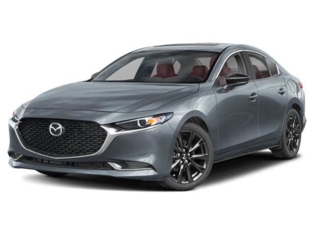 2026 Mazda Mazda3 Sedan 2.5 S Carbon Edition AWD in Polymetal Gray Metallic — front three-quarter view