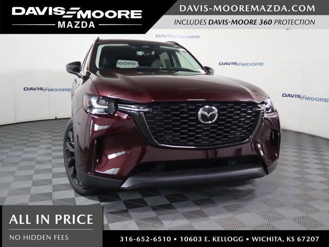 2026 Mazda Mazda CX-90 3.3 Turbo Premium Sport AWD in Artisan Red Premium — front three-quarter view