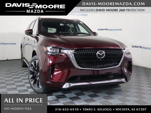 2026 Mazda Mazda CX-90 3.3 Turbo S Premium Plus AWD in Artisan Red Premium — front three-quarter view