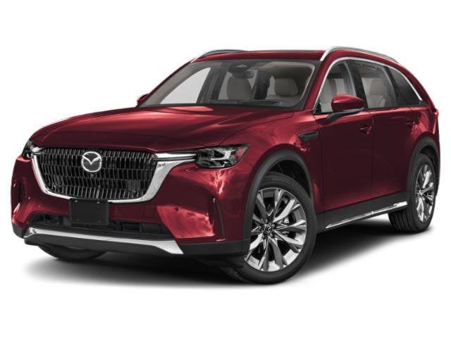2026 Mazda Mazda CX-90 3.3 Turbo Premium Plus AWD in Jet Black Mica — front three-quarter view