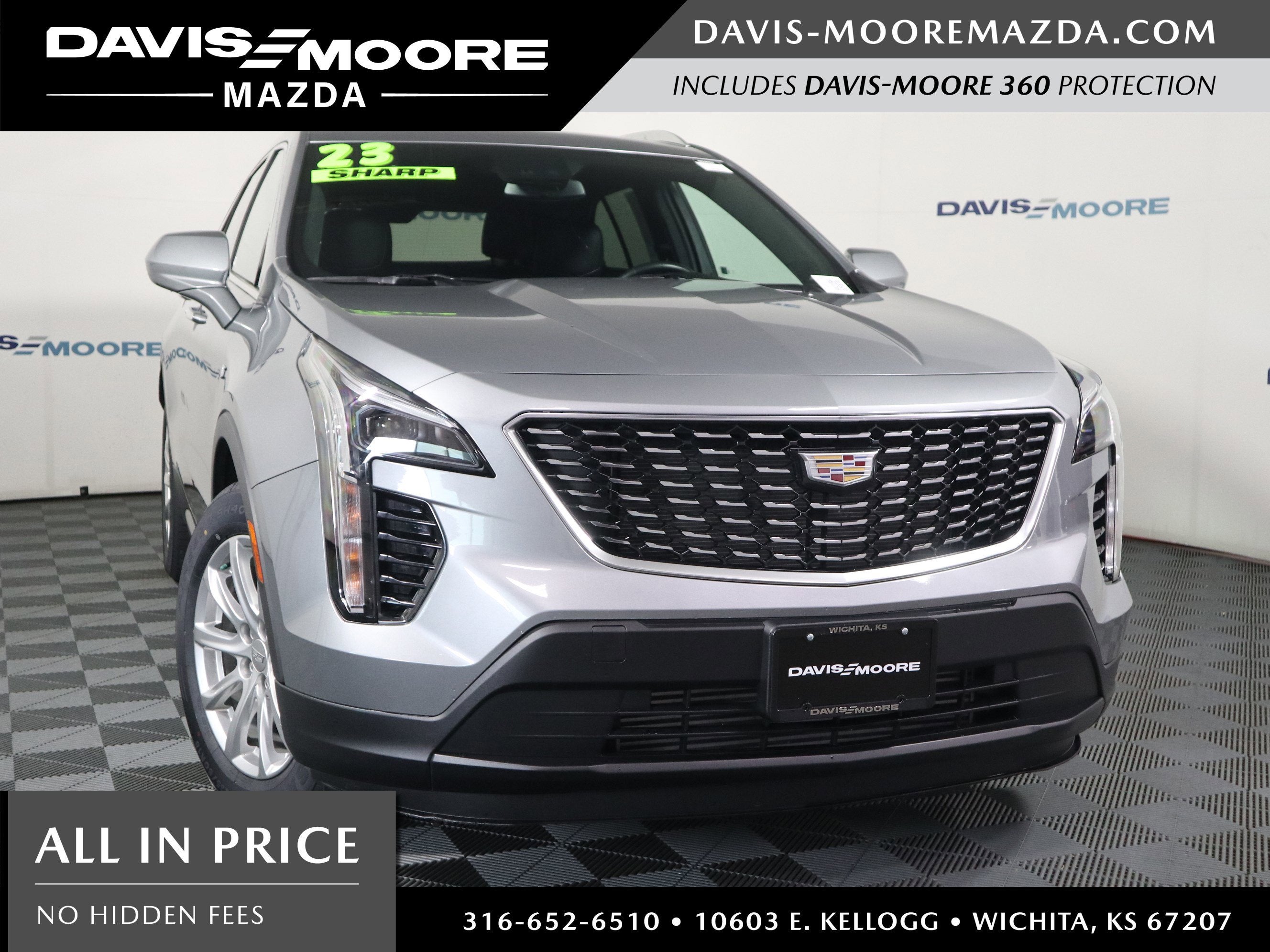 2023 Cadillac XT4 FWD Luxury in Argent Silver Metallic — front three-quarter view