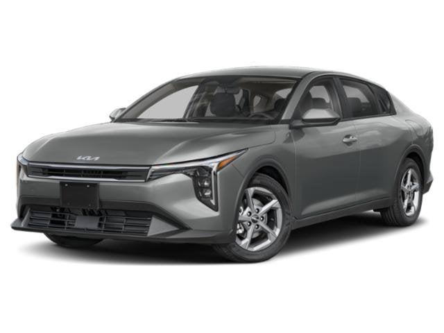 2025 Kia K4 LXS in Interstellar Gray — front three-quarter view