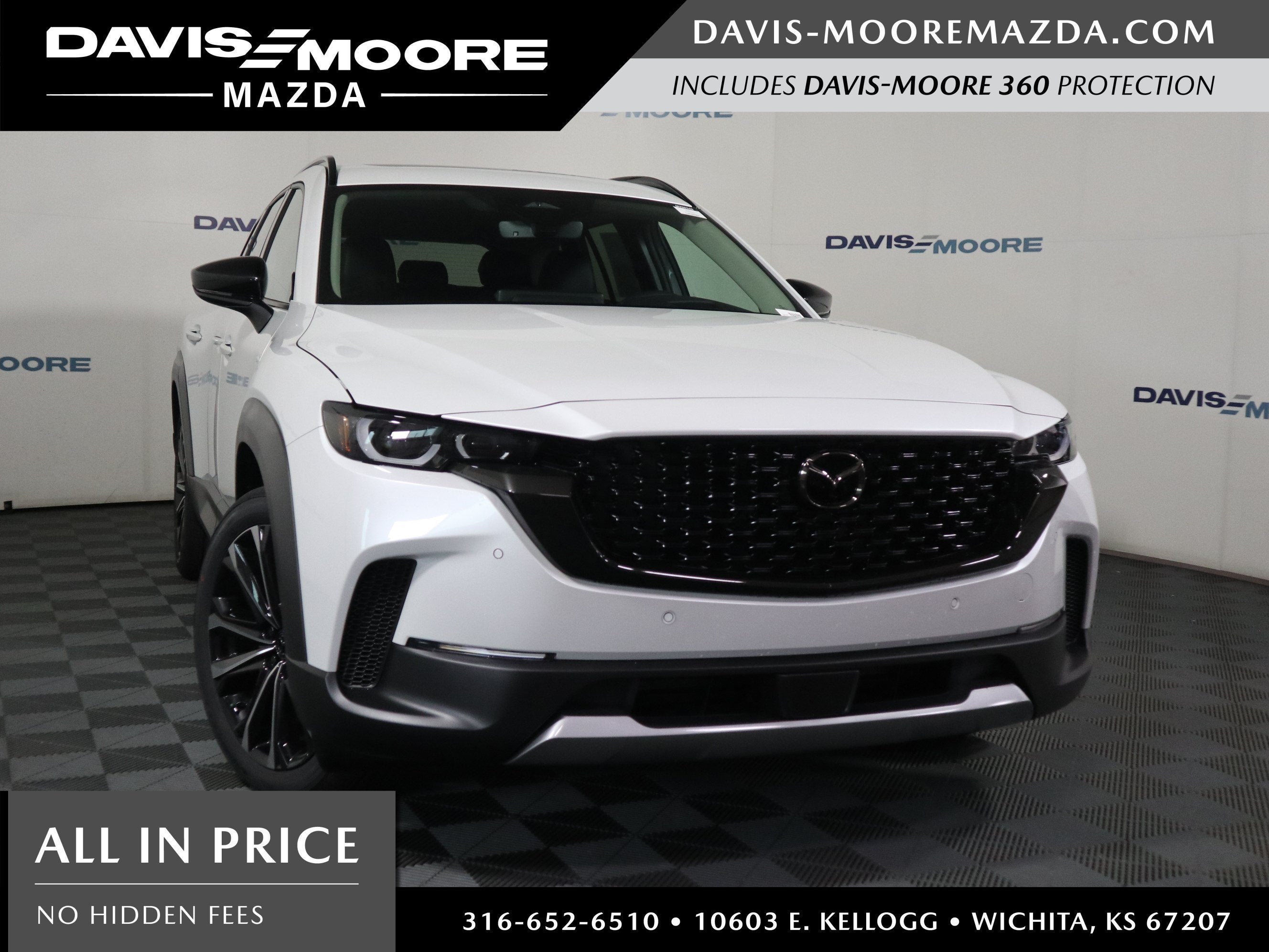 2026 Mazda Mazda CX-50 2.5 Turbo AWD in Wind Chill Pearl — front three-quarter view