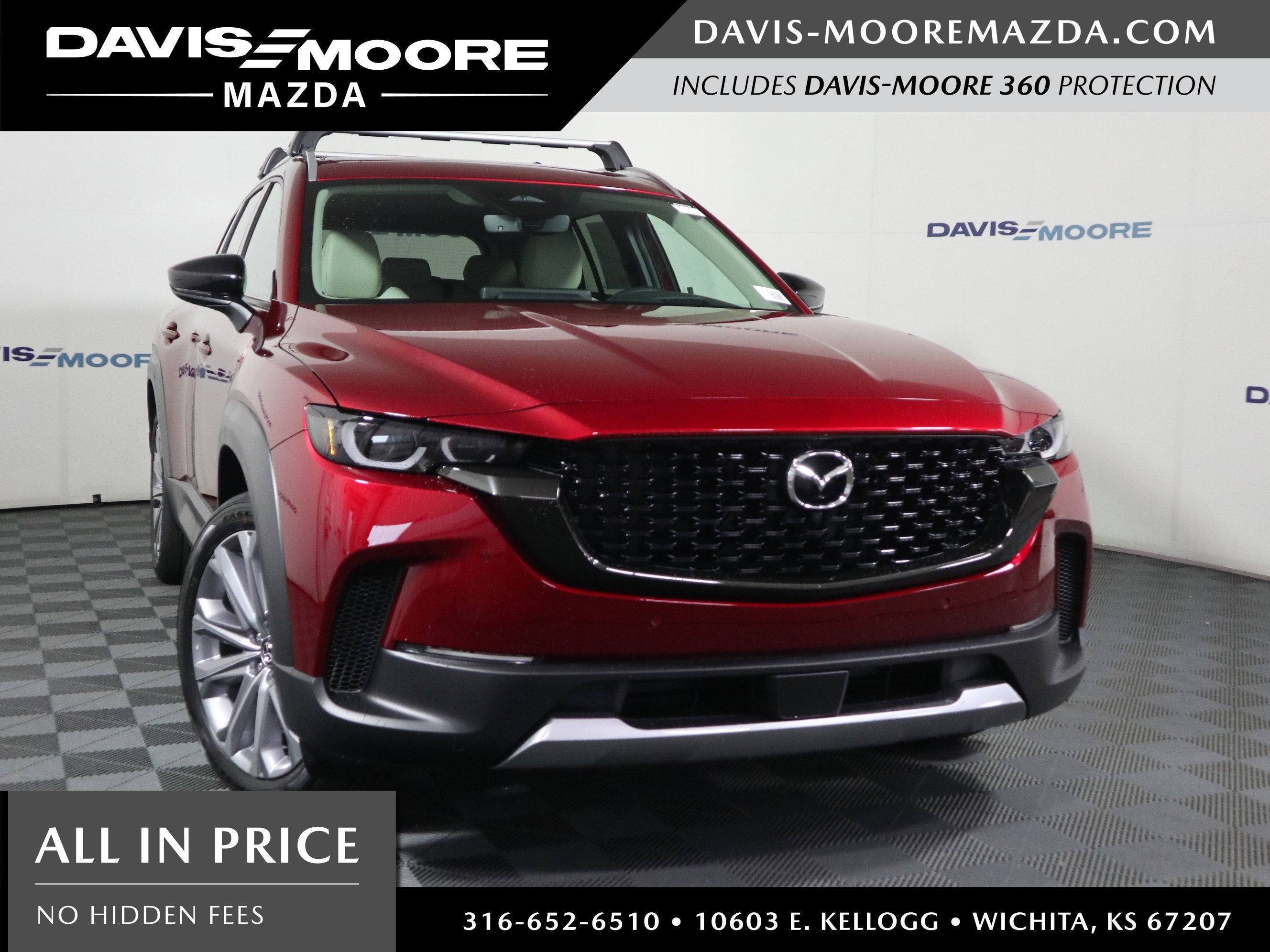 2026 Mazda Mazda CX-50 2.5 Turbo Premium Plus AWD in Soul Red Crystal Metallic — front three-quarter view