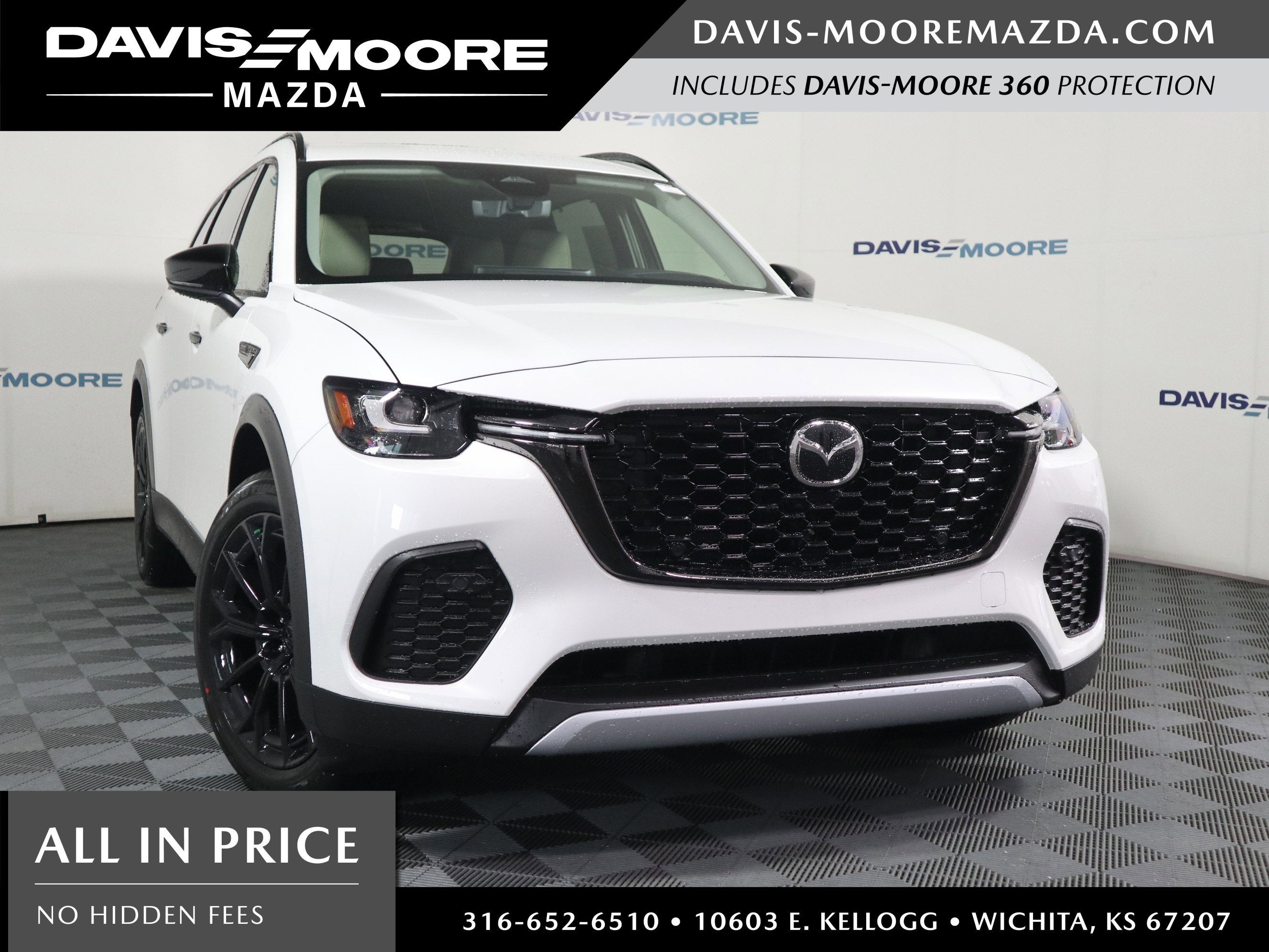 2026 Mazda Mazda CX-70 3.3 Turbo Premium AWD in Rhodium White Premium — front three-quarter view