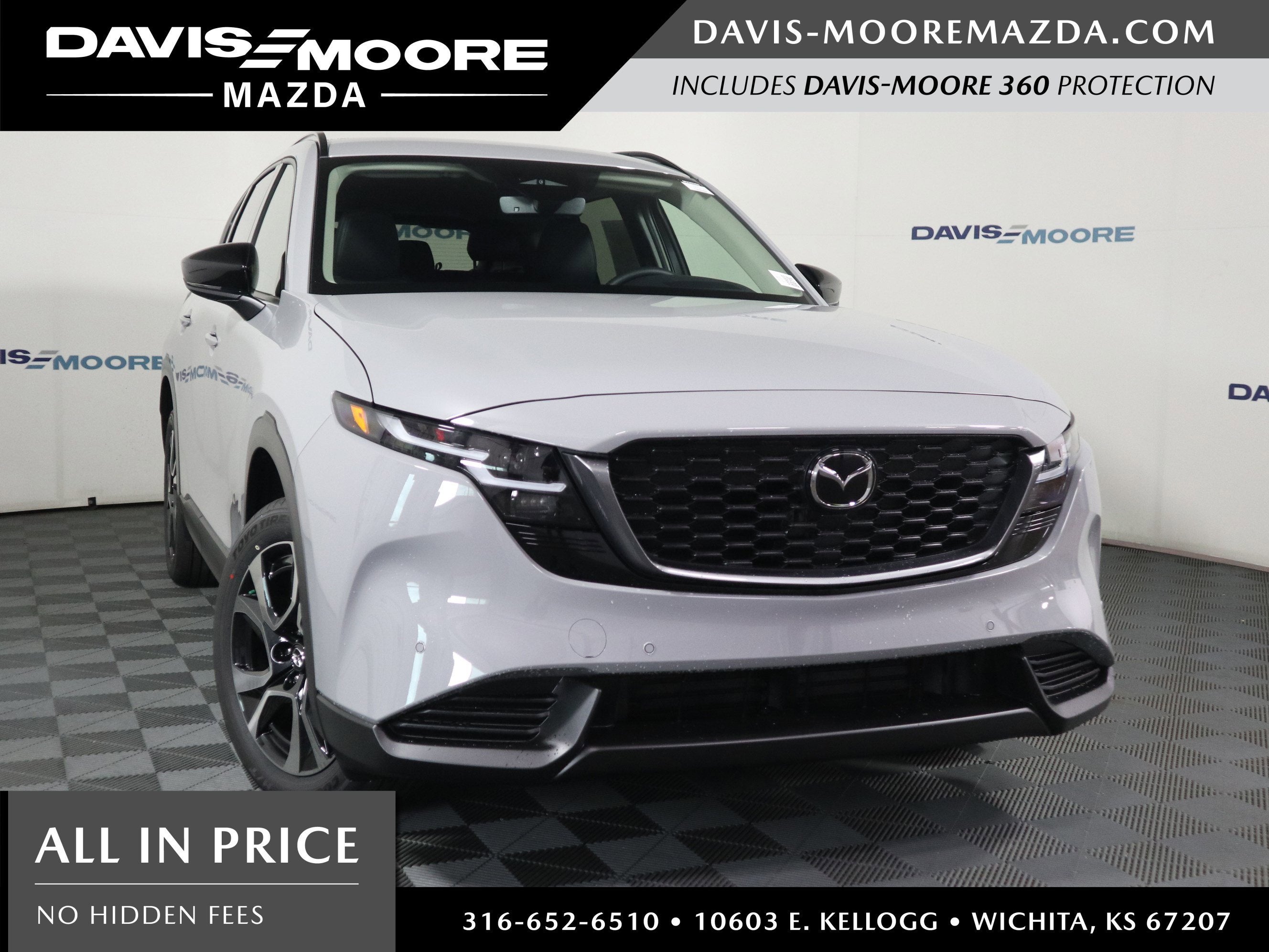 2026 Mazda Mazda CX-5 2.5 S Preferred AWD in Aero Gray Metallic — front three-quarter view
