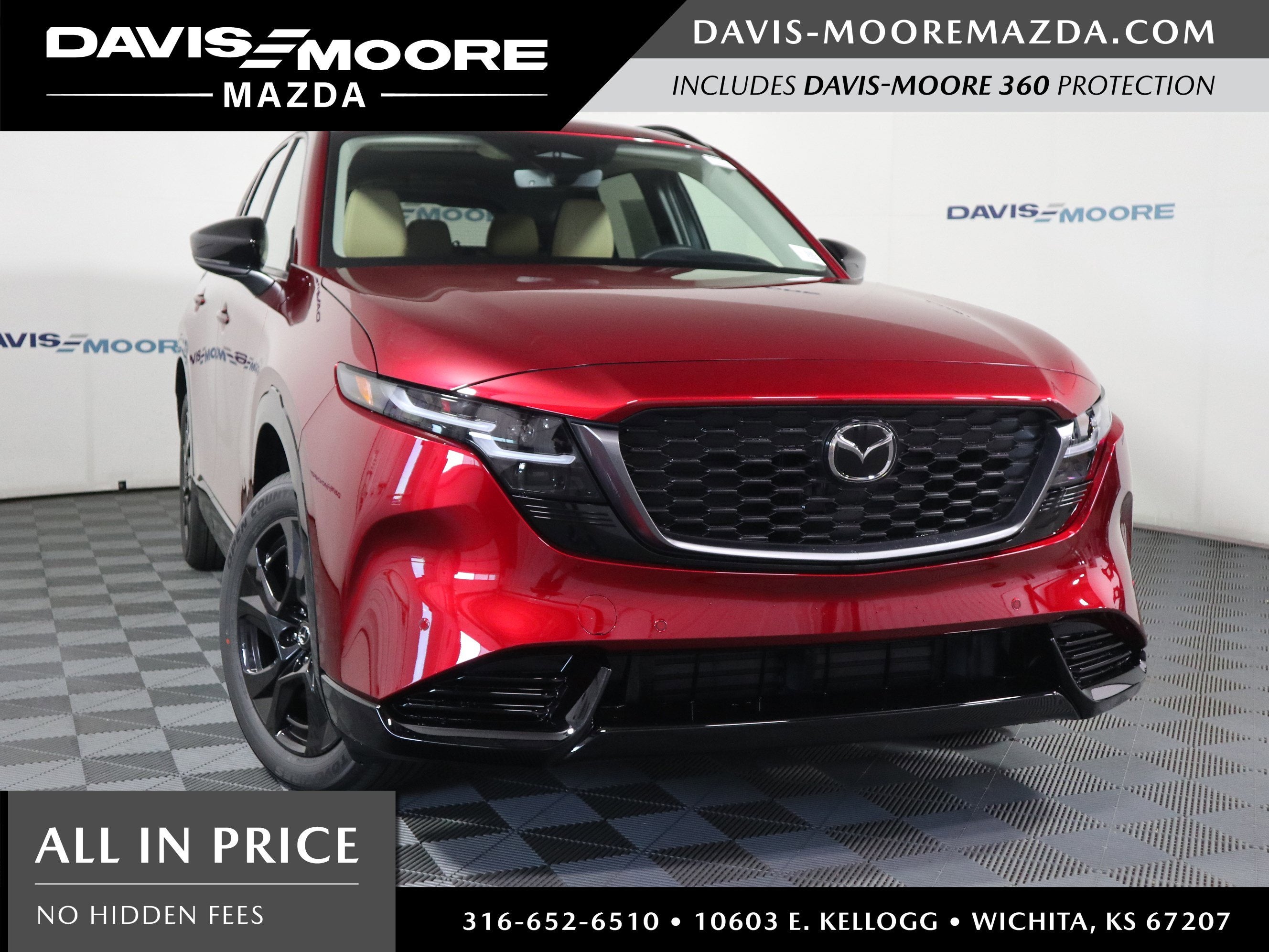 2026 Mazda Mazda CX-5 2.5 S Premium AWD in Soul Red Crystal Metallic — front three-quarter view