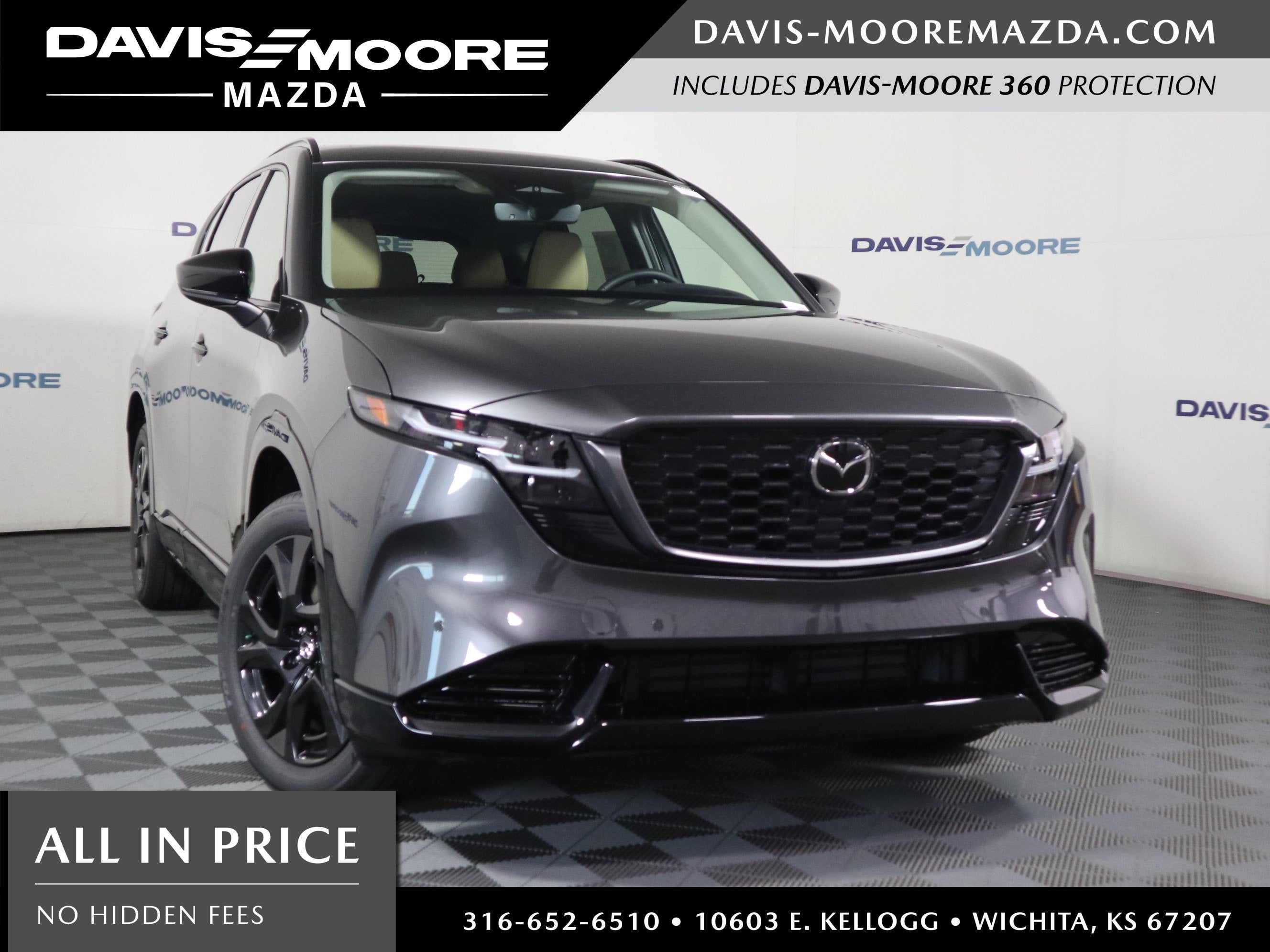2026 Mazda Mazda CX-5 2.5 S Premium AWD in Machine Gray Metallic — front three-quarter view