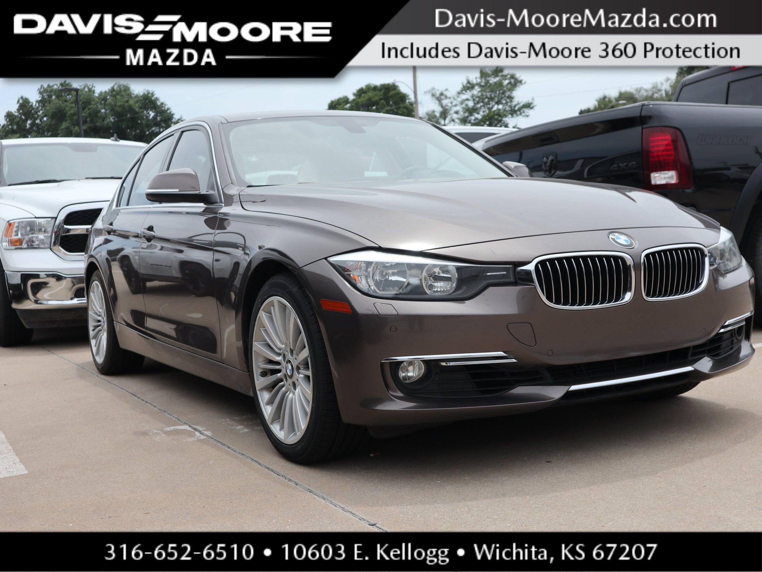 2013 BMW 3 Series 328i in Bronze Metallic — front three-quarter view